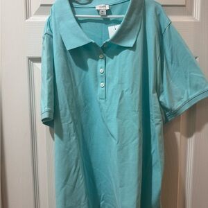 J. Crew Aqua Polo Shirt